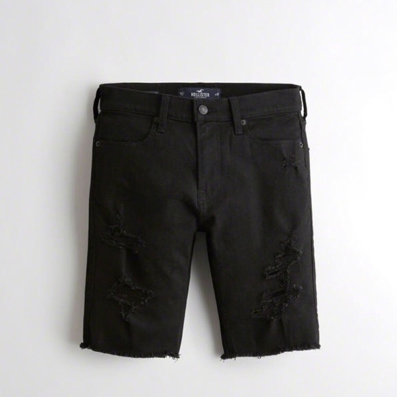 mens super skinny denim shorts